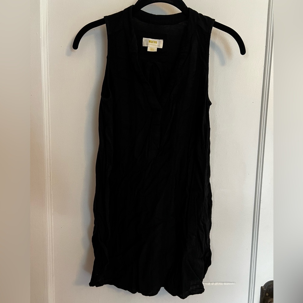 Maeve Black V-Neck Blouse from Anthropologie | Size Small